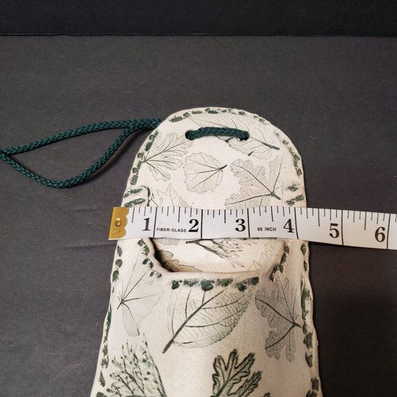 Freeman Ceramics Wall Vase, Hand Crafted Leaf Imprinted USA, Ellen Freeman NEW - Picture 11 of 11